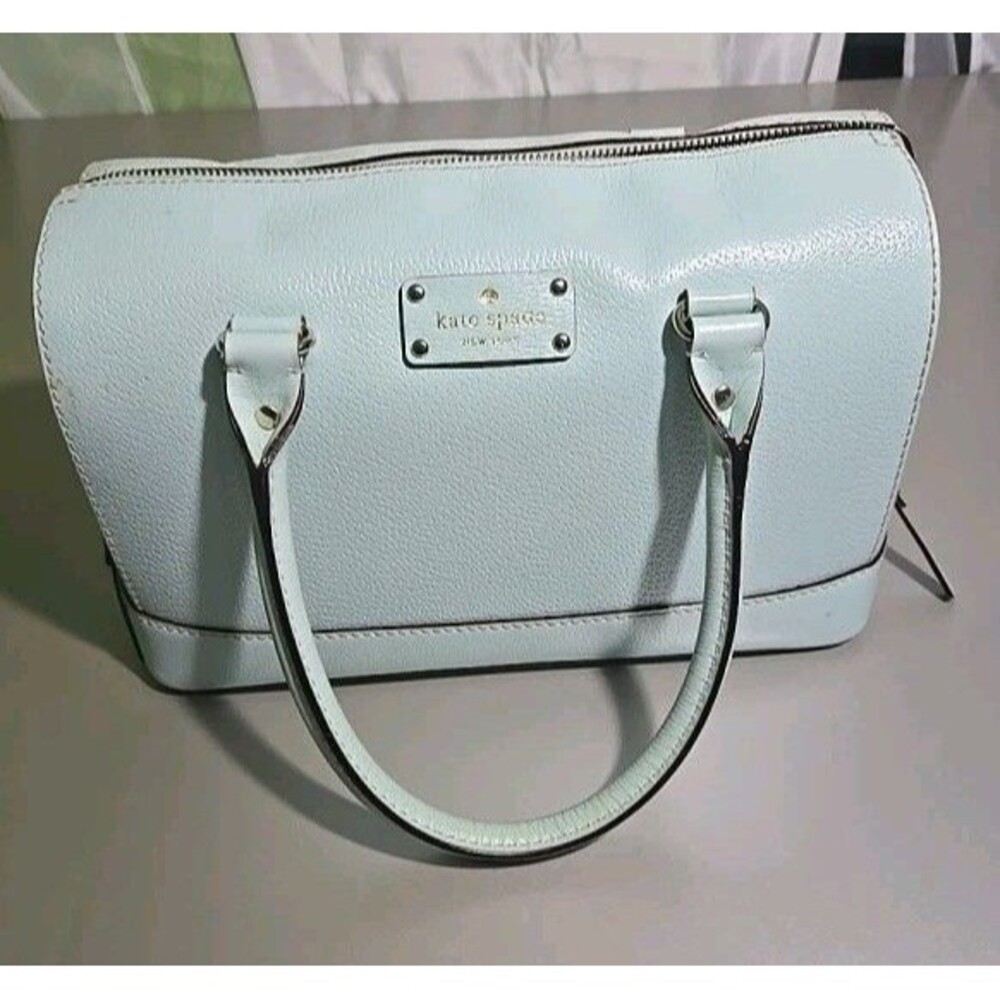 Kate Spade Wellesley Small Quinn Mint Pebbled Leather Satchel